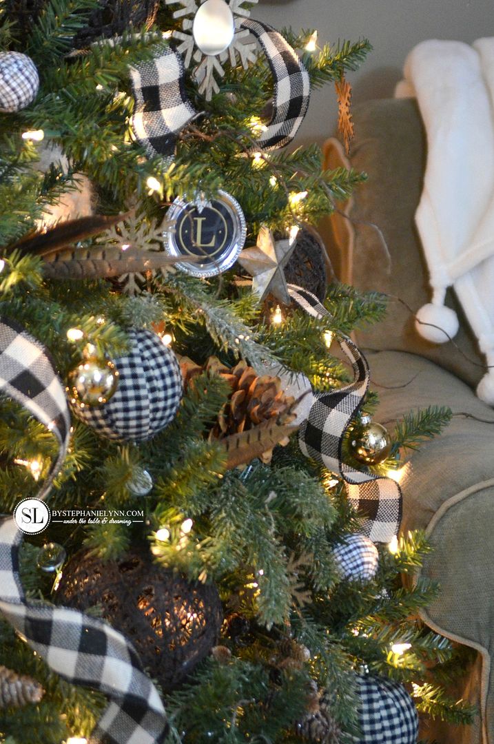 Plaid Check Handmade Christmas Ornaments #michaelsmakers 