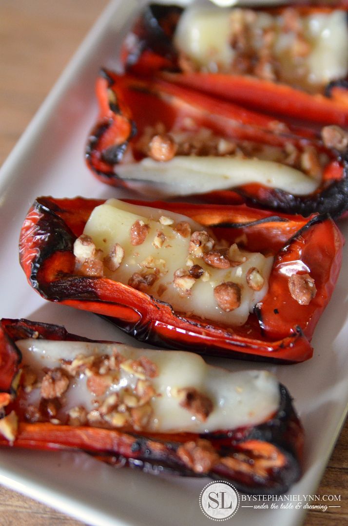 Roasted Red Pepper and Asiago Cheese Appetizers 