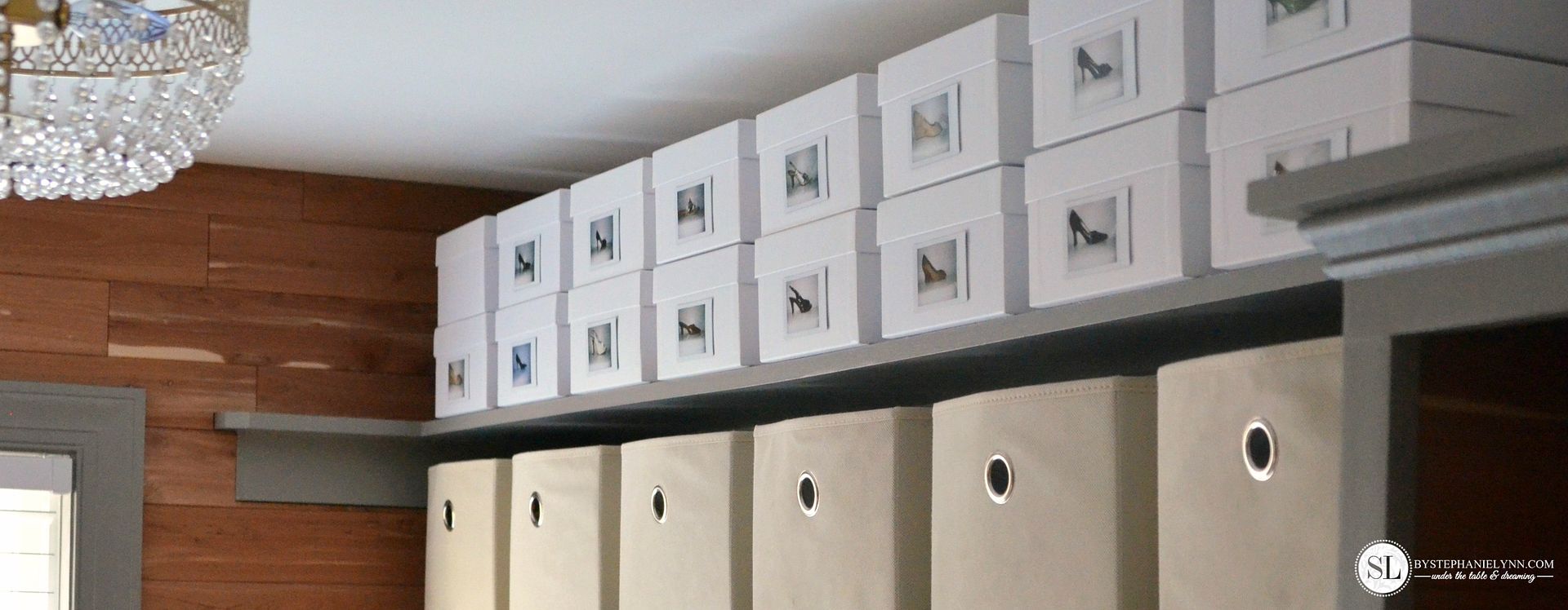Shoe Storage Organization DIY Photo Shoeboxes Closet Ideas #michaelsmakers 