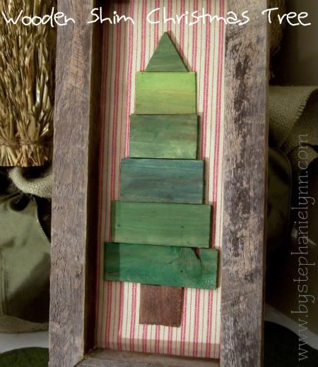 DIY Wooden Frame and Shim {paintstick} Christmas Tree