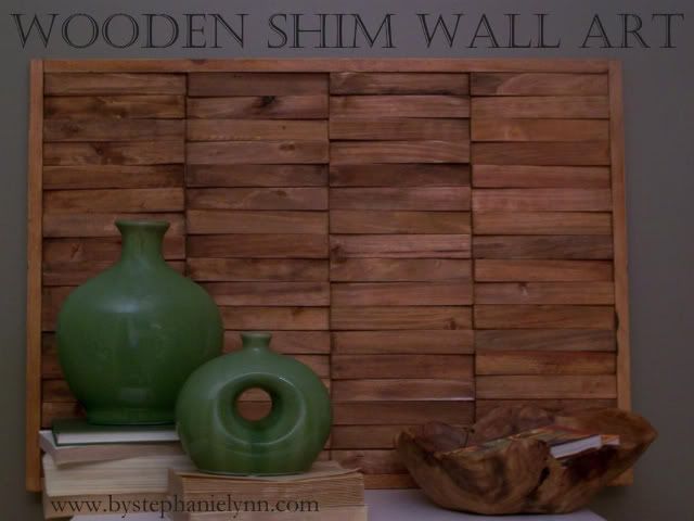 Create a Custom Natural Wall Art Piece With Wooden Shims