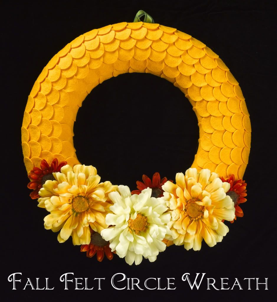 Fall Felt Circle Wreath {Guest Post featuring Crafts ‘n Coffee}