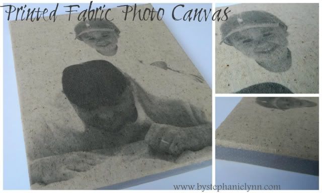 Make Your Own Printed Fabric Photo Canvas {Easy Father’s Day Gift}