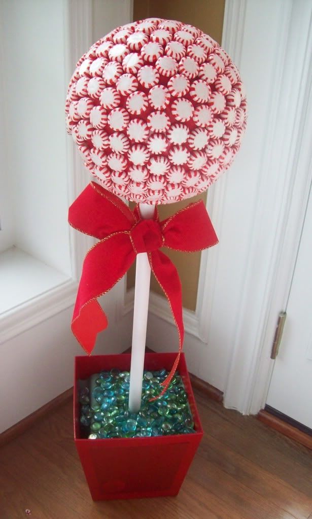 Peppermint Candy Topiaries featuring Lor from Show Tell Share {Handmade ...
