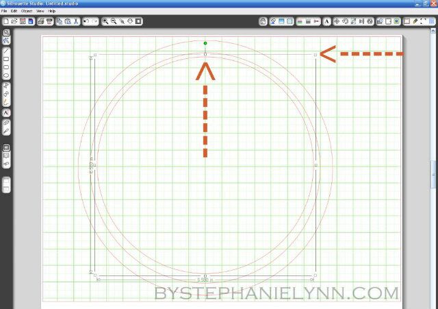 How to Make a Circle Monogram Vinyl Decal using the Silhouette {and ...