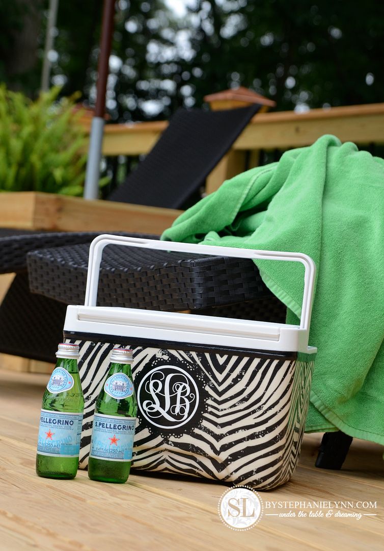 DIY Fabric Covered Cooler