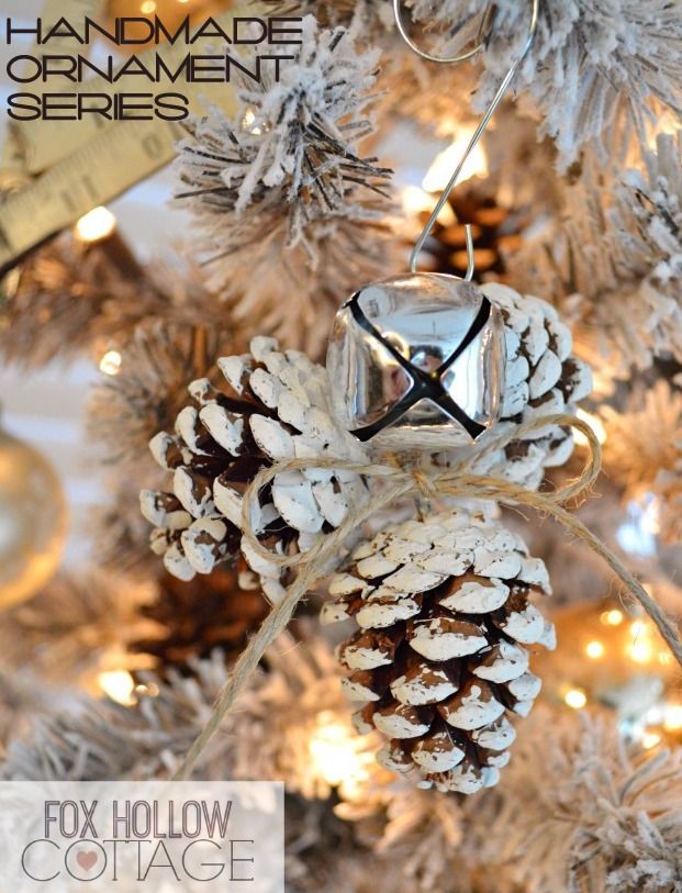 Jingle Bell Pinecone Ornament