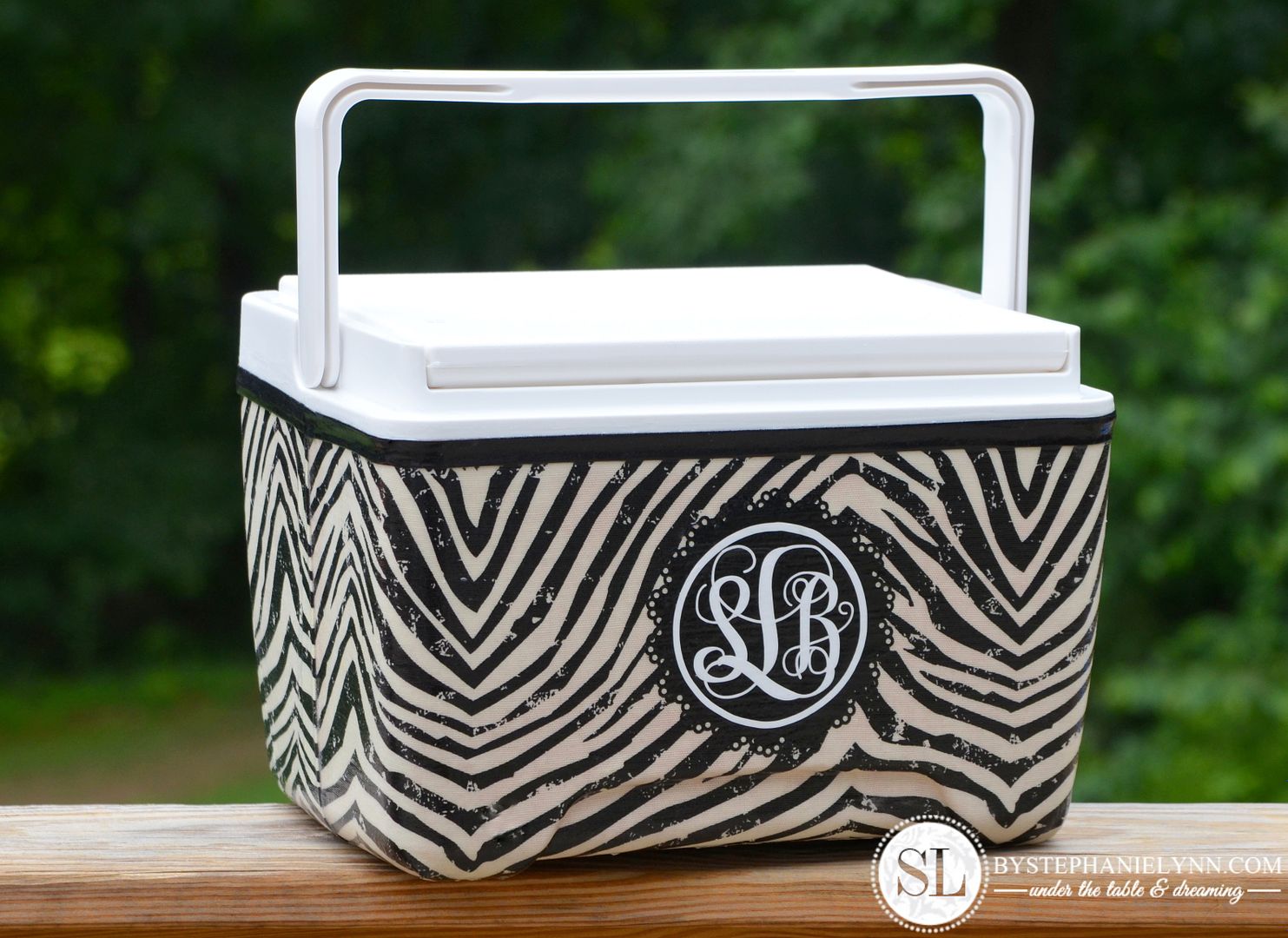 #MichaelsFabric Covered Cooler