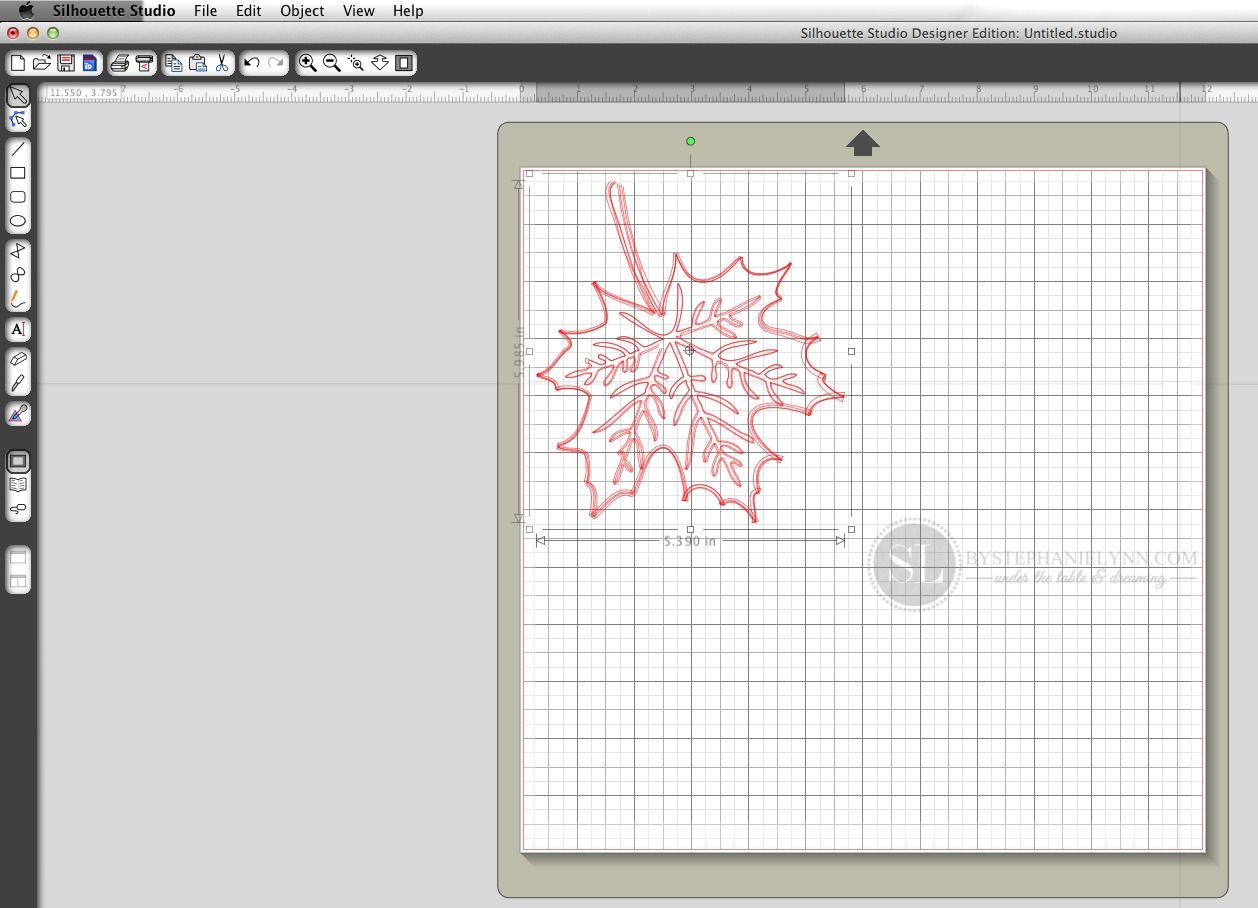 How to cut a sketch with the Silhouette